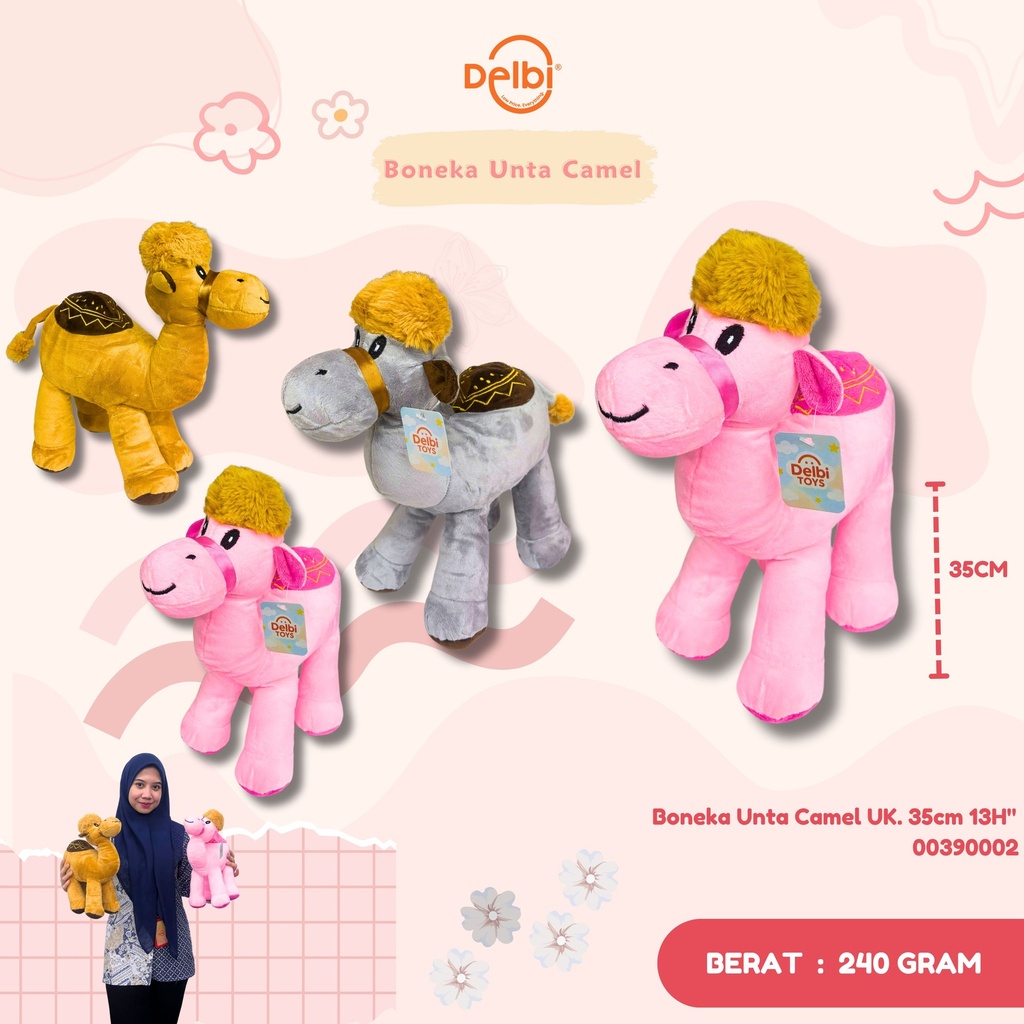 [00390002] Boneka Unta Camel UK. 35cm 13H"