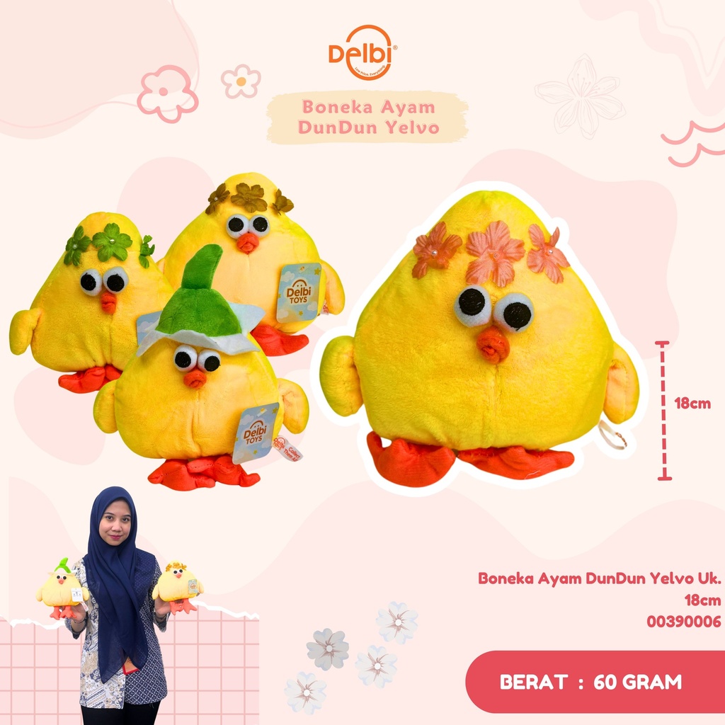 Boneka Ayam DunDun Yelvo 7H”