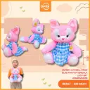 BONEKA LINABELL DRESS BLUE PINK FOX SERIGALA LUCU 12H"