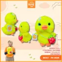 BONEKA DUCK + STRAWBERRY BAG BEBEK DENGAN TAS LUCU 9H"