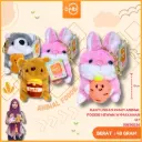 GANTUNGAN KUNCI ANIMAL FOODIE HEWAN W/MAKANAN 4H'