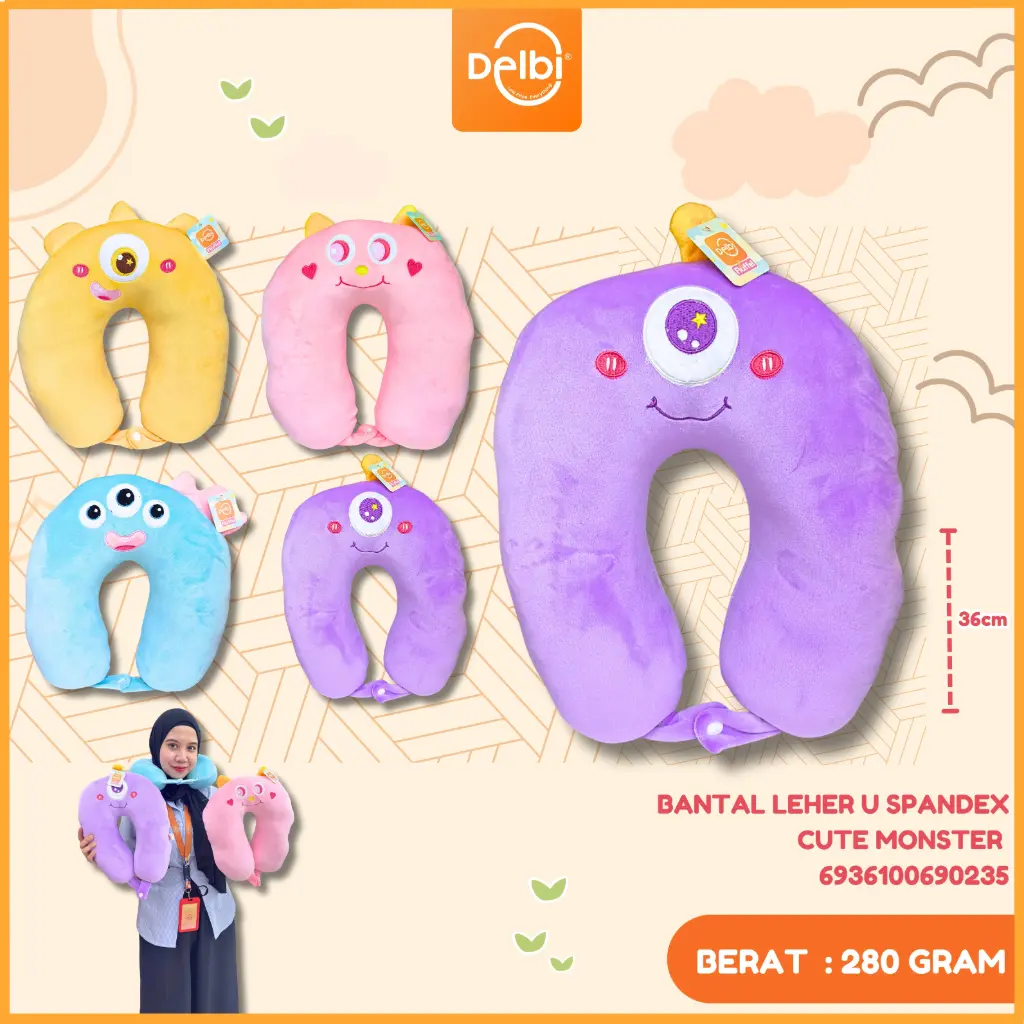[6936100690235] BANTAL LEHER U SPANDEX CUTE MONSTER