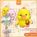 BONEKA DUCK FRUIT BAG W/RATTLE 10H" BEBEK PINGUIN MEMAKAI TAS