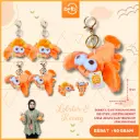 Boneka Gantungan Kunci Big Eyes Lobster/Hermit Crab Udang dan Keong 5H'