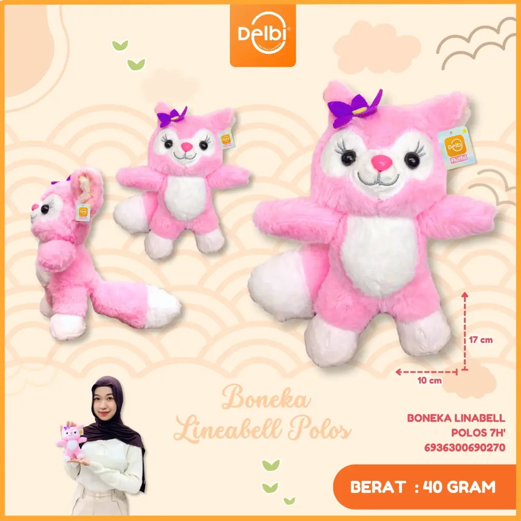[6936300690270] Boneka Linabell Polos 7H'