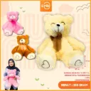 BONEKA BEAR MATA SIPIT XL DENGAN PITA TILE BERUANG LUCU