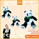BONEKA PANDA DAUN TELAPAK M 15H