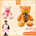 BONEKA BEAR EMI PITA XL BERUANG PITA MOTIF LOVE SATIN