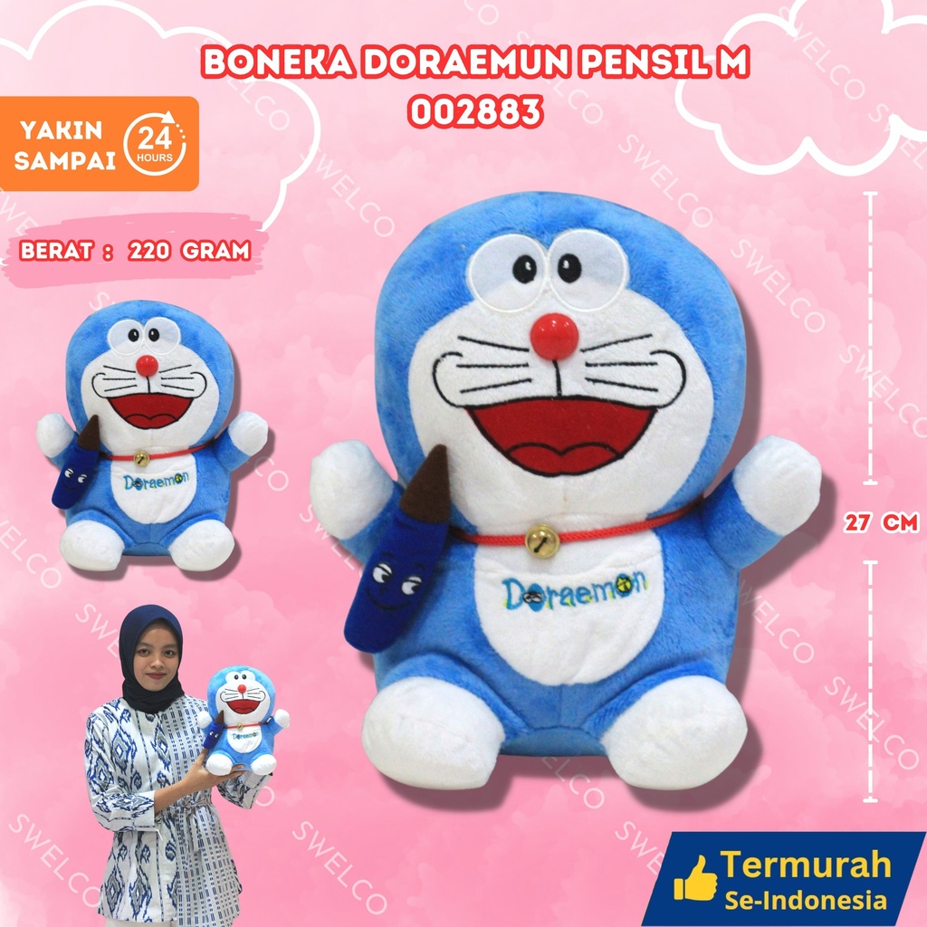 BONEKA DORAEMUN PENSIL M KARAKTER KECIL M" DORAEMON