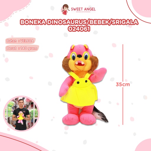 [024061] BONEKA DINOSAURUS/BEBEK/SRIGALA