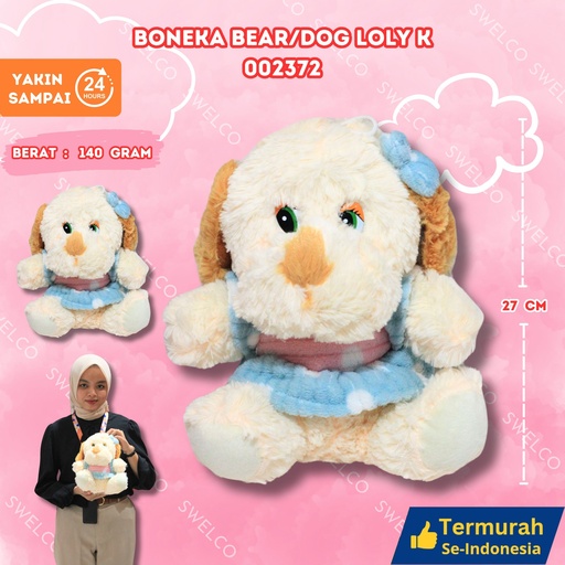 [002372] BONEKA BEAR/DOG LOLY K