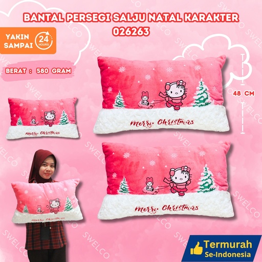 [026263] BANTAL PERSEGI SALJU NATAL KARAKTER