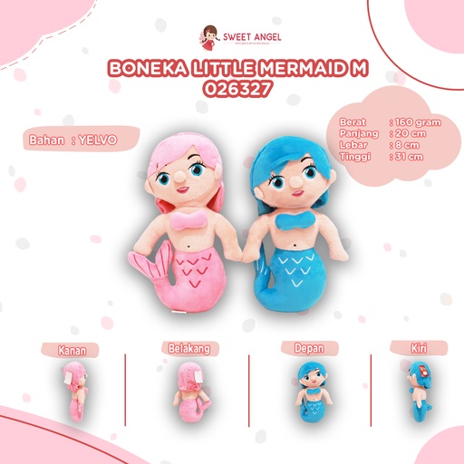 [026327] BONEKA LITTLE MERMAID M 13"