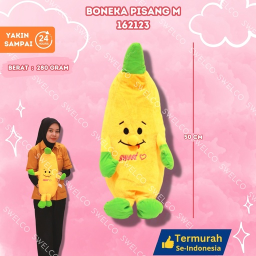 [162123] BONEKA PISANG M PANJANG BUAH KECIL M"