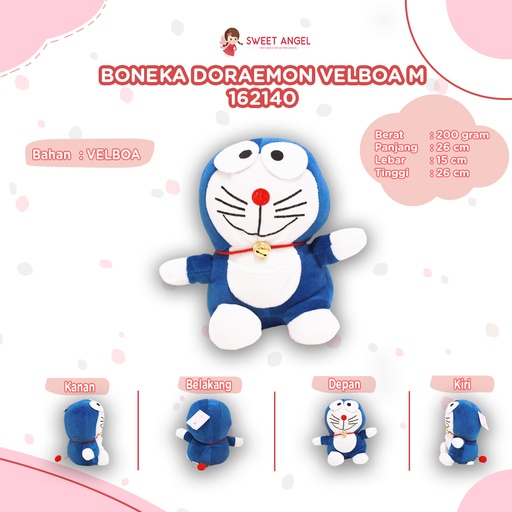 [162140] BONEKA DORAEMUN VELBOA M KARAKTER KECIL DORAEMON
