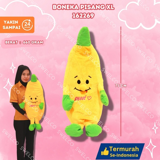 [162269] BONEKA PISANG (XL) PANJANG BUAH XL BESAR