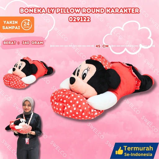 [029122] BONEKA LY PILLOW ROUND KARAKTER