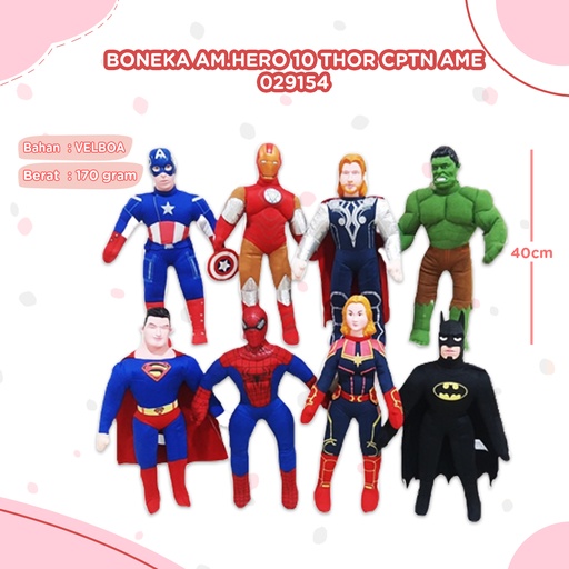 [029154] BONEKA AM.HERO 10"THOR,CPTN AME