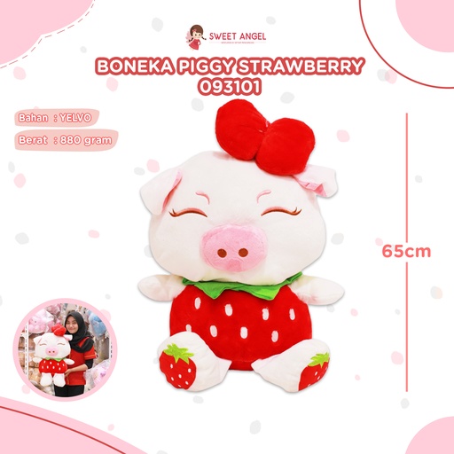 [093101] BNK PIGGY STRAWBERRY (1-60/50PCS