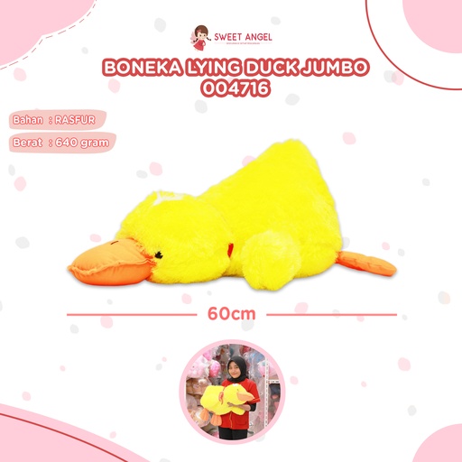 [004716] BONEKA LYING DUCK JUMBO