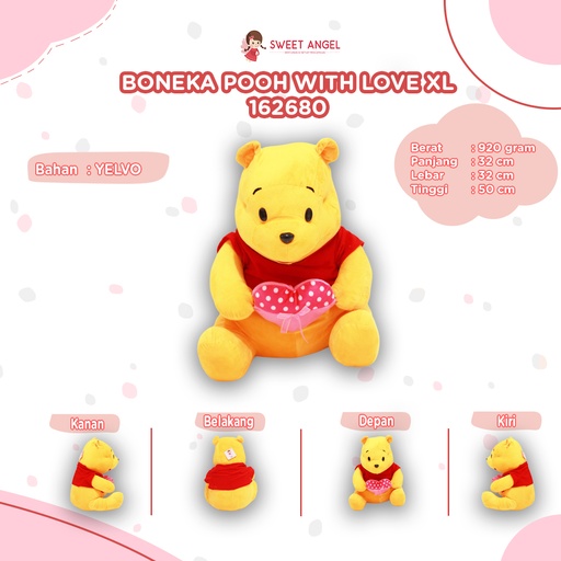[162680] BONEKA PUUH W/LOVE (XL)
