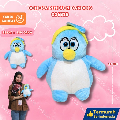 [026825] BONEKA PINGUIN BANDO S