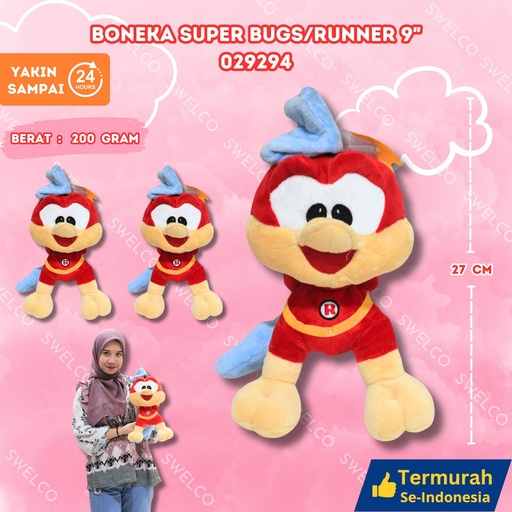 [029294] BONEKA SUPER BUGS/RUNNER 9"