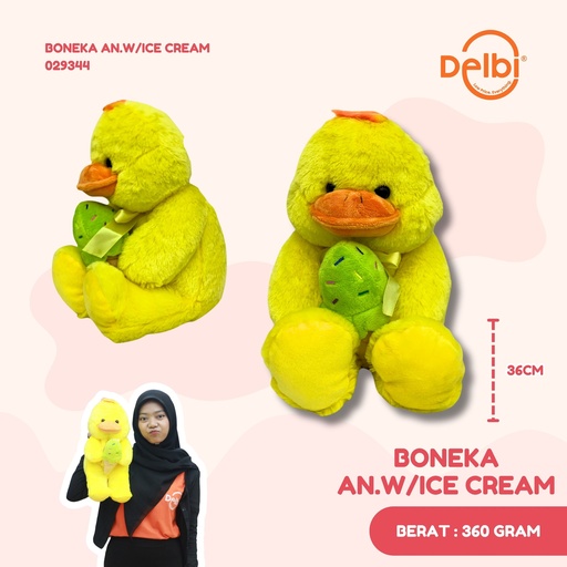 [029344] BONEKA AN.W/ICE CREAM