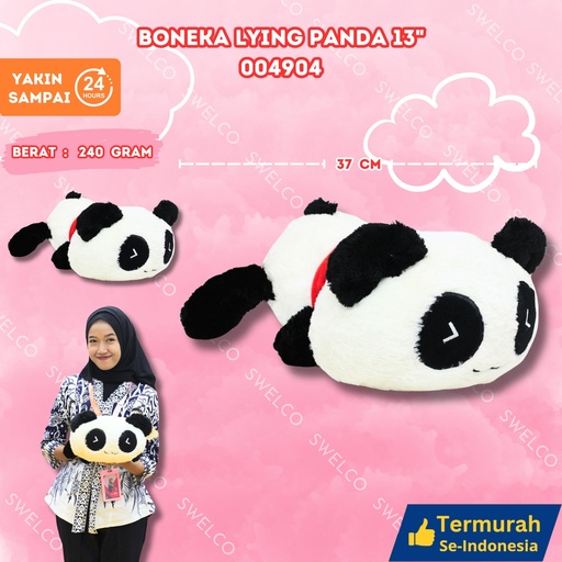[004904] BONEKA LYING PANDA 13"