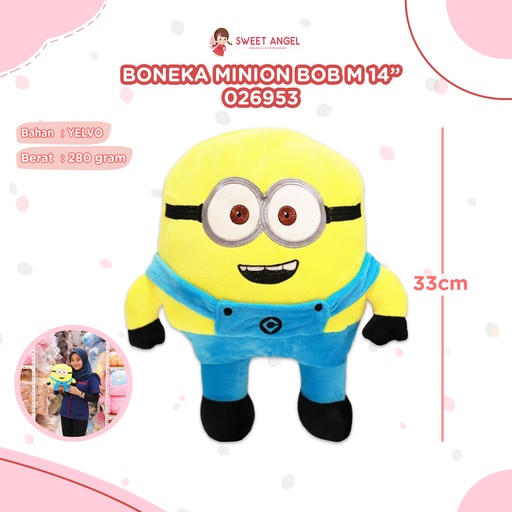 [026953] BONEKA MINION BOB M 14"