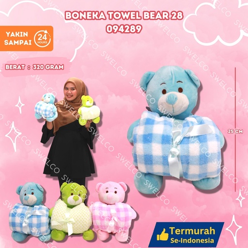 [094289] BONEKA TOWEL BEAR 28"