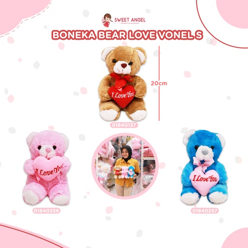 BONEKA BEAR LOVE VONEL S