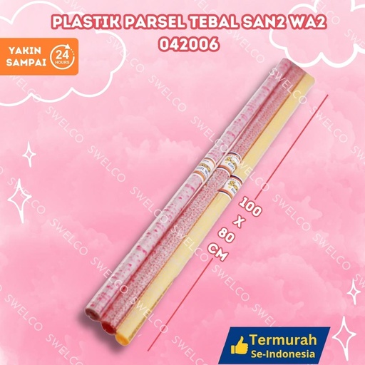[042006] PLASTIK PARSEL TEBAL SAN2 WA2 PARCEL BINGKISAN SANWA