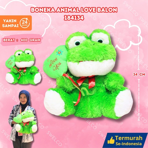 [184134] BONEKA ANIMAL LOVE BALON