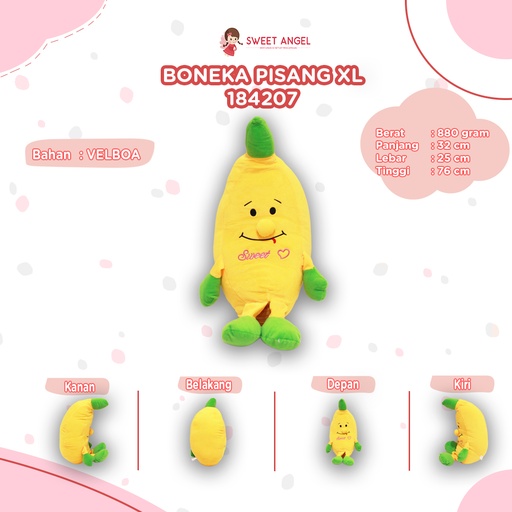 [184207] BONEKA PISANG XL