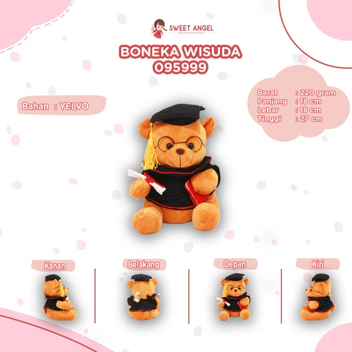 [095999] BONEKA WISUDA 30CM 095999