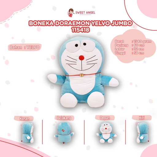 [115418] BONEKA DORAEMUN YELPO JUMBO