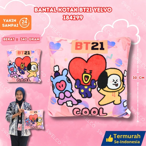 [184299] BANTAL KOTAK BT21 YELVO