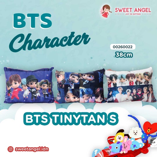 [00260022] BANTAL PERSEGI S PRINTING TINYTAN (38X26)