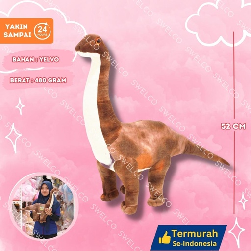 [00290039] BONEKA JURASSIC PARK SERIES BRONTOSAURUS 21" TIREX ANIMAL DINO