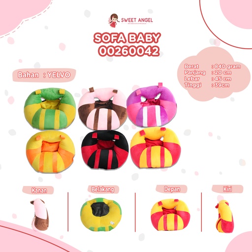 [00260042] SOFA BABY YELVO BULAN KOMBINASI POLOS