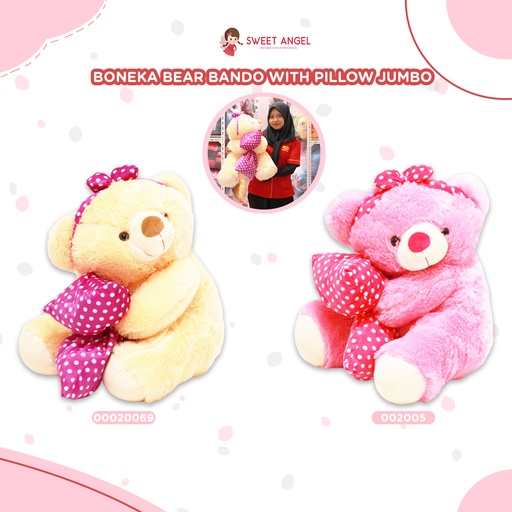 BONEKA BEAR BANDO W/PILLOW JUMBO