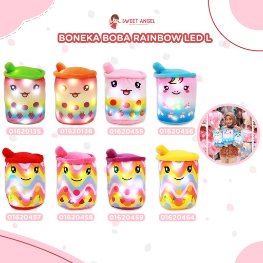 BONEKA BOBA RAINBOW L (12PCS