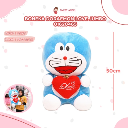 [01620465] BONEKA DORAEMON LOVE JUMBO