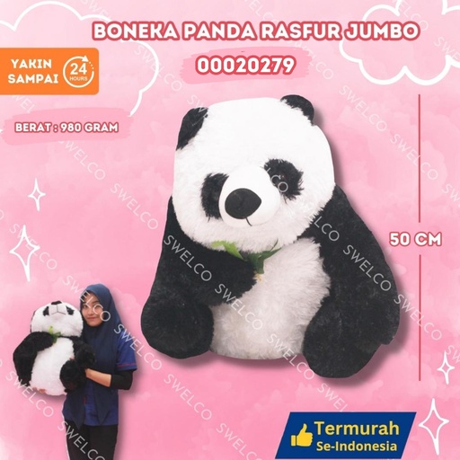 [00020279] BONEKA PANDA RASFUR JUMBO BERBULU BESAR