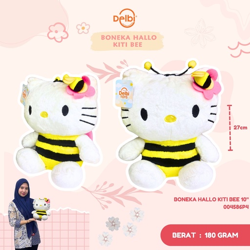 [004586P4] BONEKA HALLO KITI BEE 10"