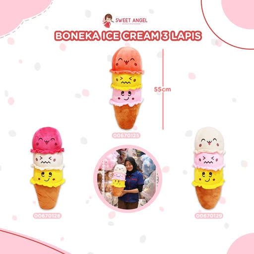 BONEKA ICE CREAM 3 LAPIS