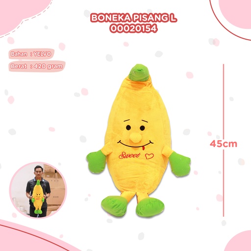 [00020154] BONEKA PISANG L