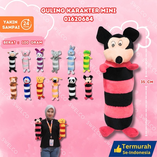 [01620684] GULING KARAKTER MINI BONEKA KECIL