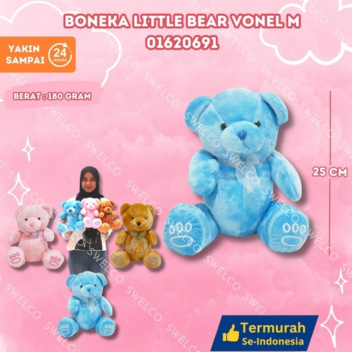 [01620691] BONEKA LITTLE BEAR VONEL M KECIL M"